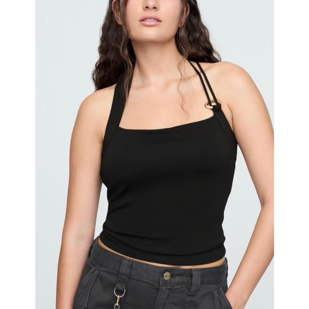 Cult Gaia x Gap Black Halter Neck Top XS
